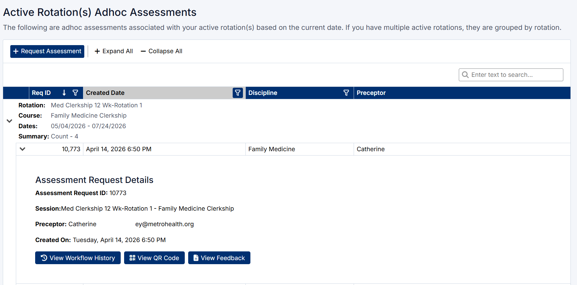 View Adhoc Assessment 
