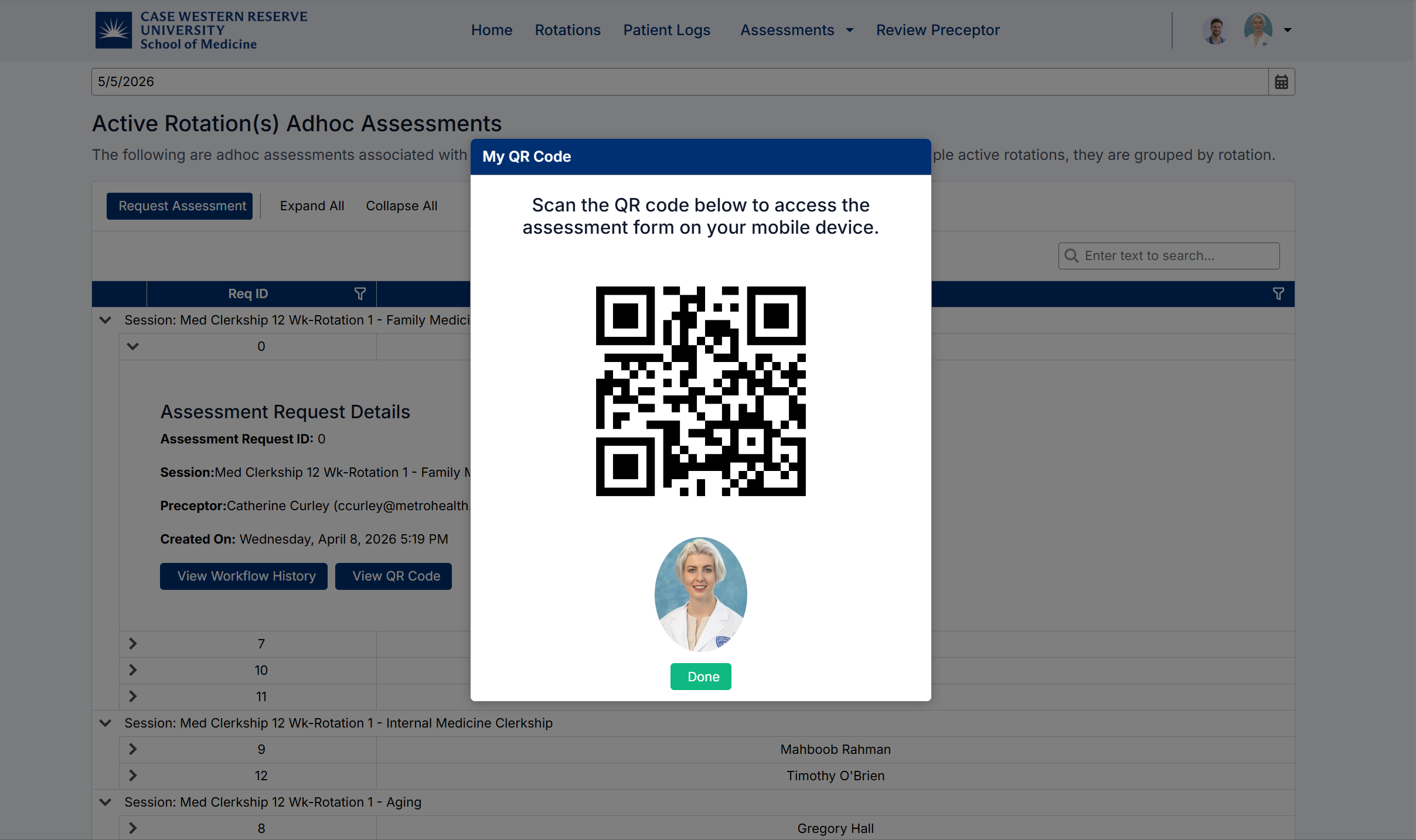 Adhoc Assessment QR Code